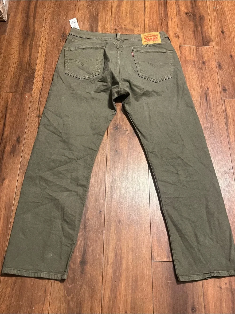 Levi's 505 Straight Leg Pants in Olive Green